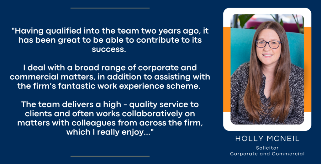 Hollys experience with the team