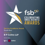 Service Excellence Awards South East Winer Badge