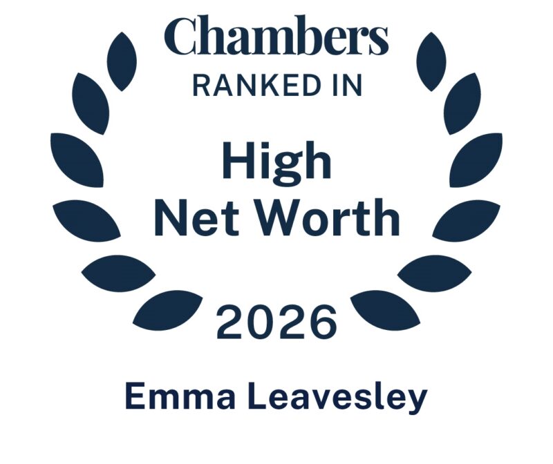 Emma Leavesley ranked for Family/Matrimonial Finance by Chambers High Net Worth 2026