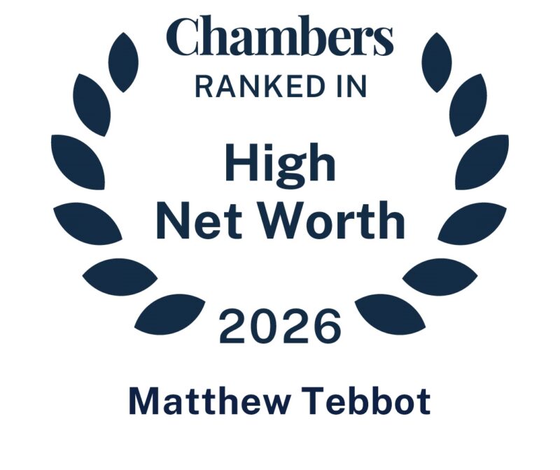 Matthew Tebbot ranked for high value residential real estate by Chambers High Net Worth 2026