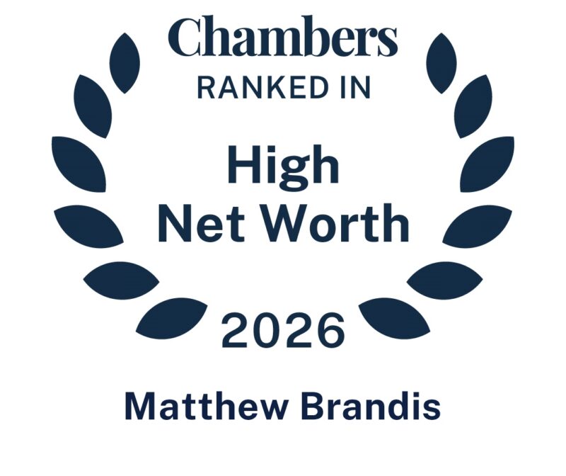 Matthew Brandis ranked for private wealth disputes by Chambers High Net Worth 2026