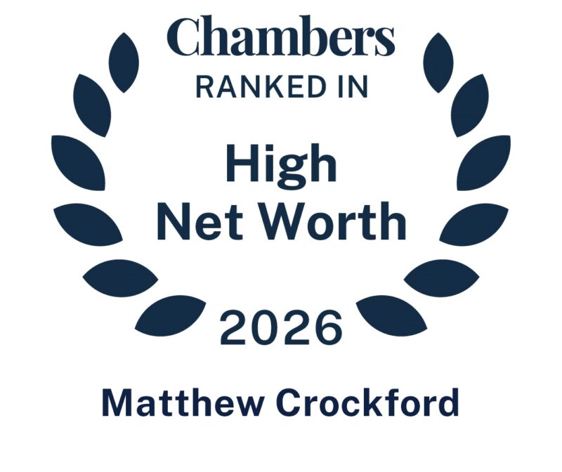 Matthew Crockford ranked for high value residential real estate by Chambers High Net Worth 2026