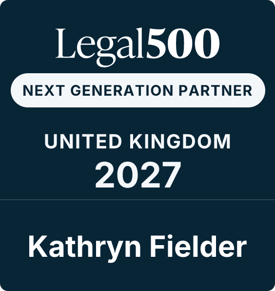 Kathryn Fielder ranked for Employment by Legal 500 2027