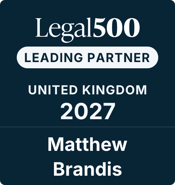 Matthew Brandis ranked for Contentious trusts and probate by Legal 500 2027