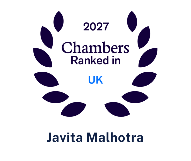 Javita Malhotra ranked for Family by Chambers 2027
