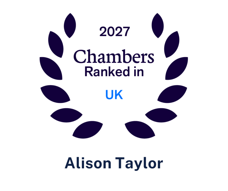 Alison Taylor ranked for Real Estate by Chambers 2027