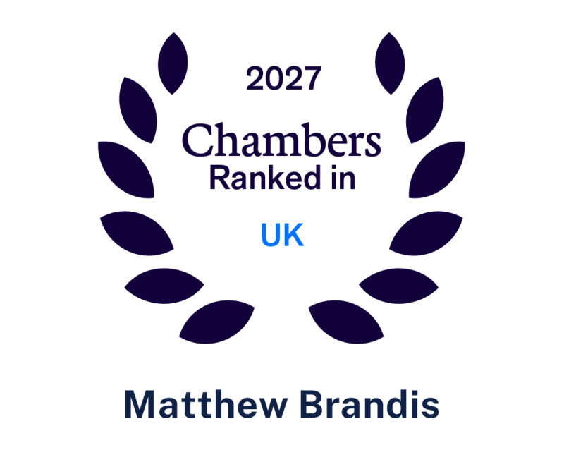 Matthew Brandis ranked for Litigation by Chambers 2027