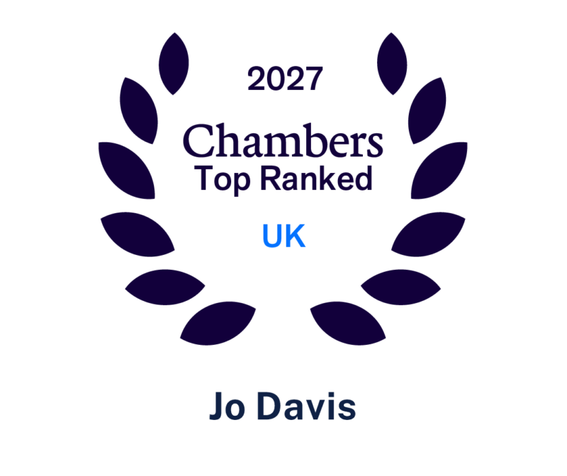 Jo Davis ranked for Employment by Chambers 2027