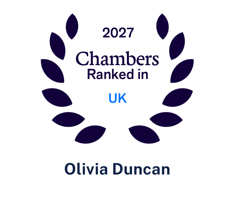 Olivia Duncan ranked for Crime by Chambers 2027