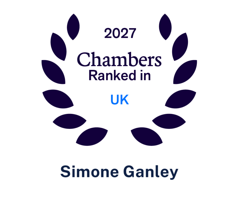 Simone Ganley ranked for Real Estate by Chambers 2027