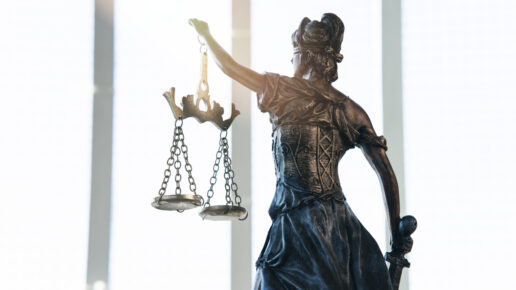 Scales of Justice symbol, legal law concept image