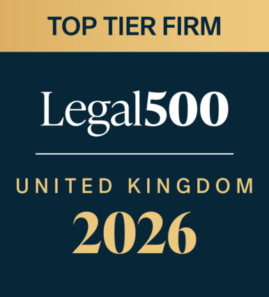 Legal 500 UK Top tier firm 2026