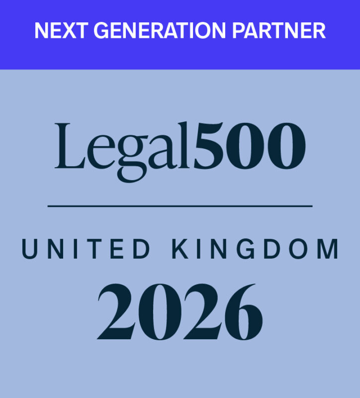 Legal 500 UK Next generation partner 2026