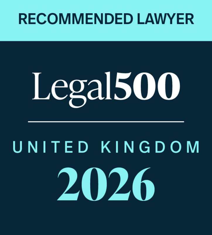 Legal 500 UK Recommended lawyer 2026