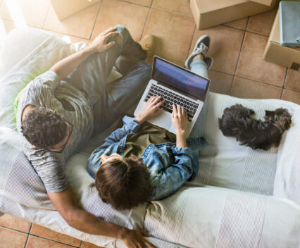 Couple set in a house
