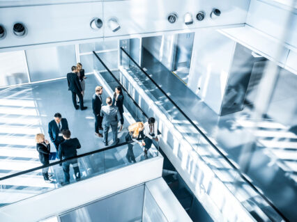 People standing in an office